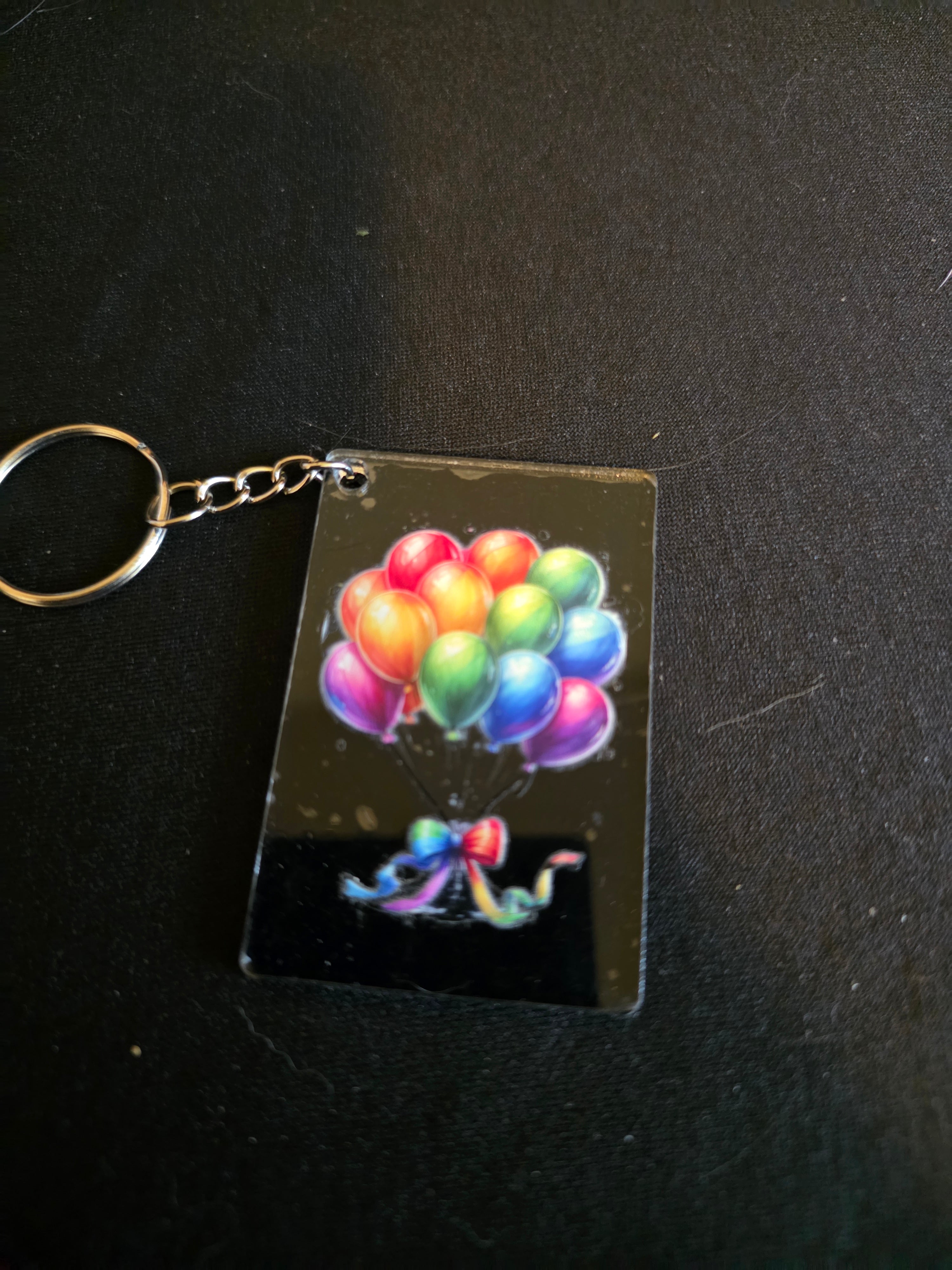 Handmade Acrylic Square Keychains – Assorted Designs