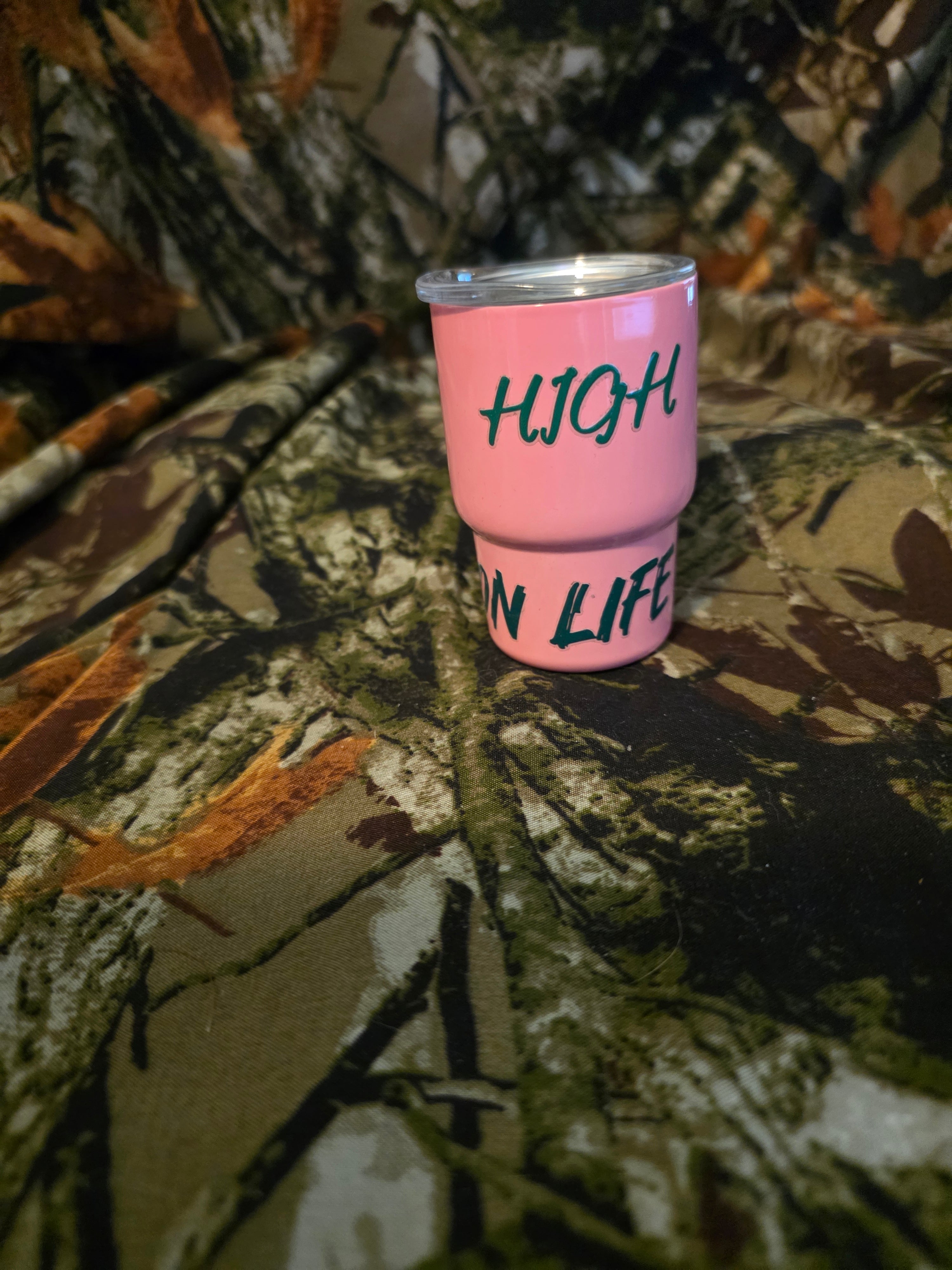 High On Life Mini Tumbler – Pink Retro Cup