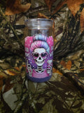16 oz Plastic Snow Globe Tumbler – Good Moms Say Bad Words