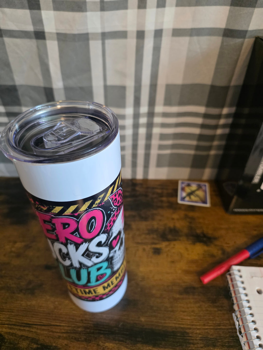 Retro Skull Club Lifetime Member 30 oz Skinny Tumbler