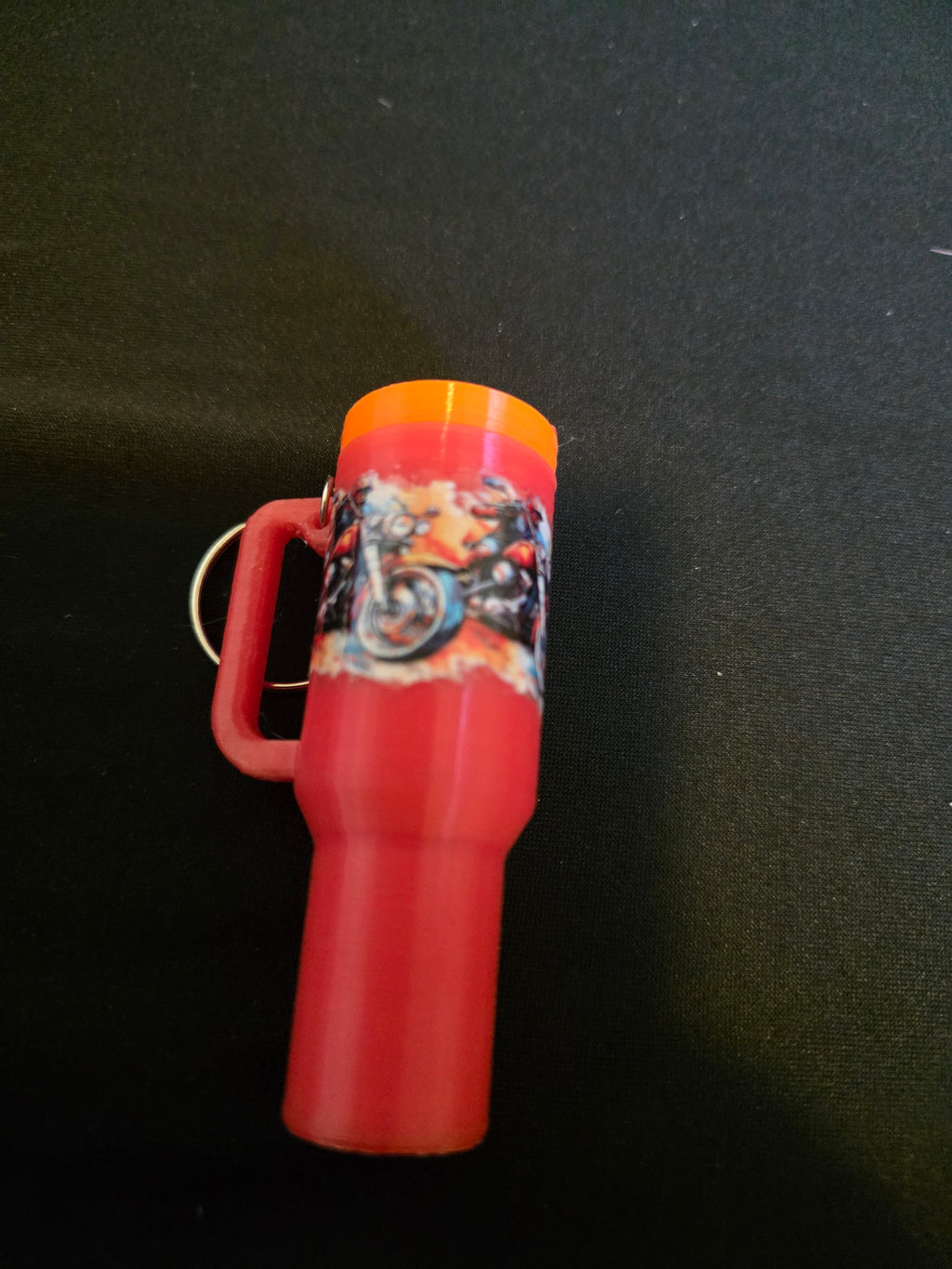 Motorcycle Mini Tumbler Keychain & ChapStick Holder