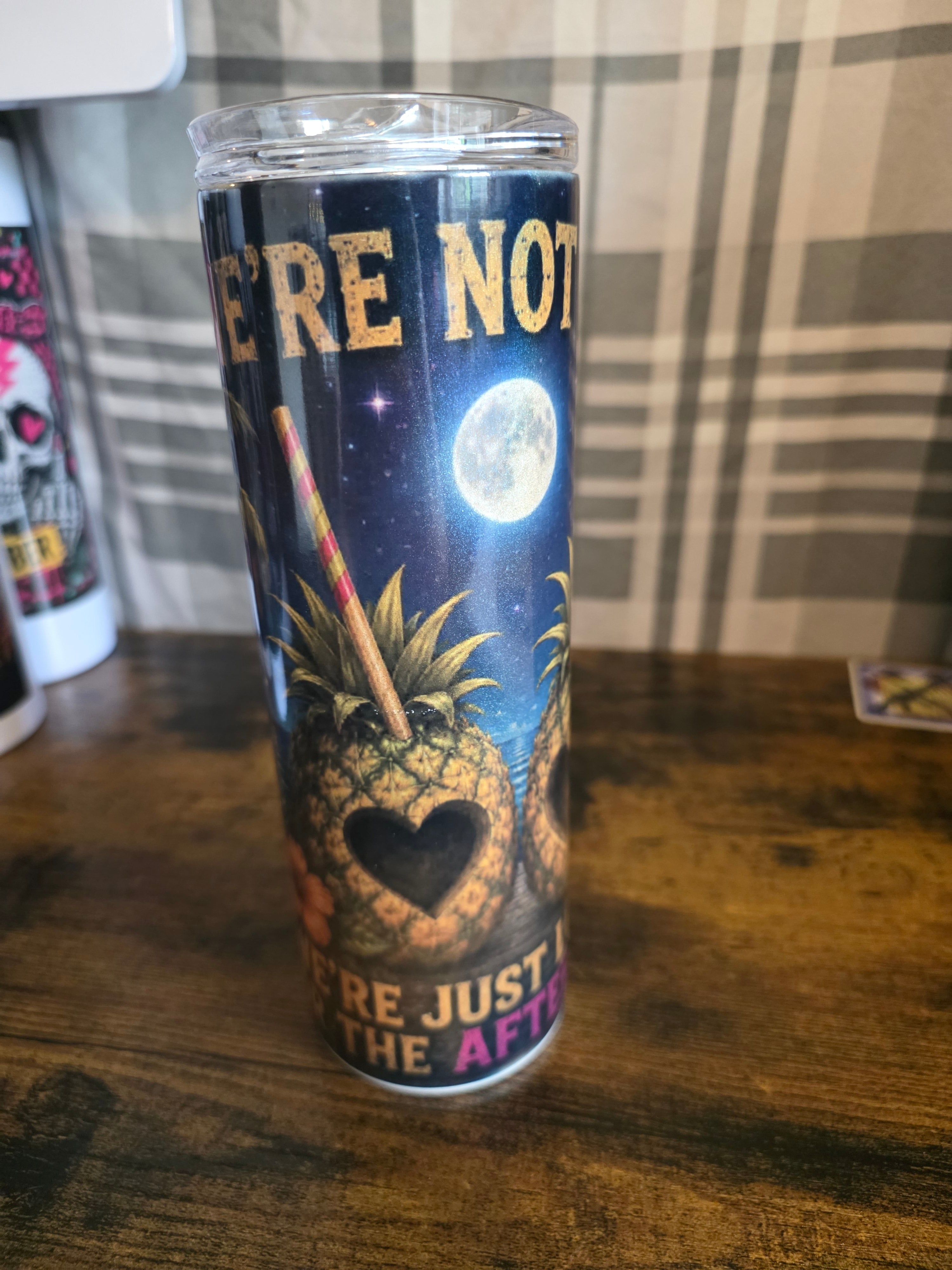 We're Not Lost... We're Looking for the After Party 20 oz Skinny Tumbler