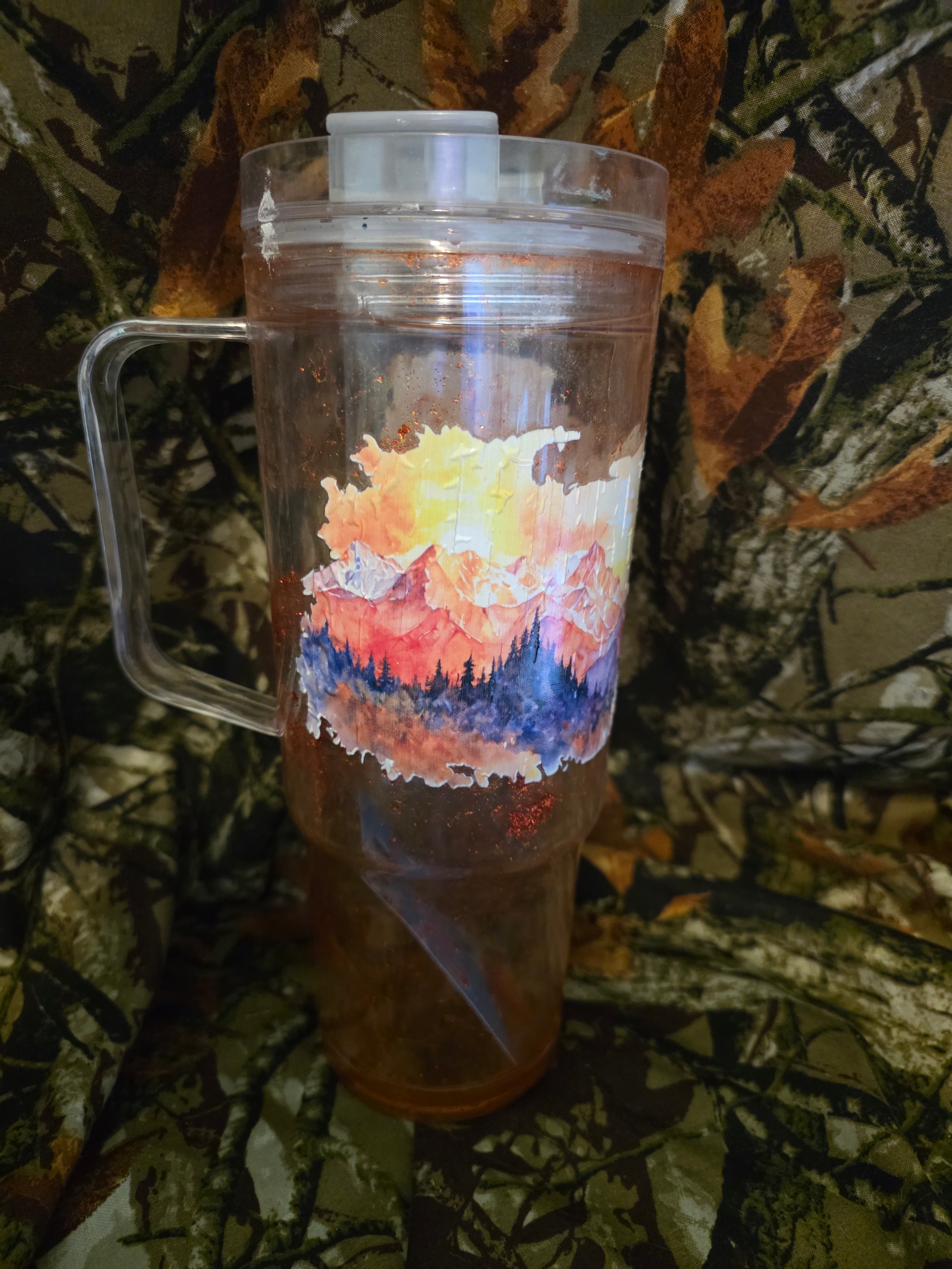 Mountain Sunset 40 oz Snow Globe Tumbler – Discounted