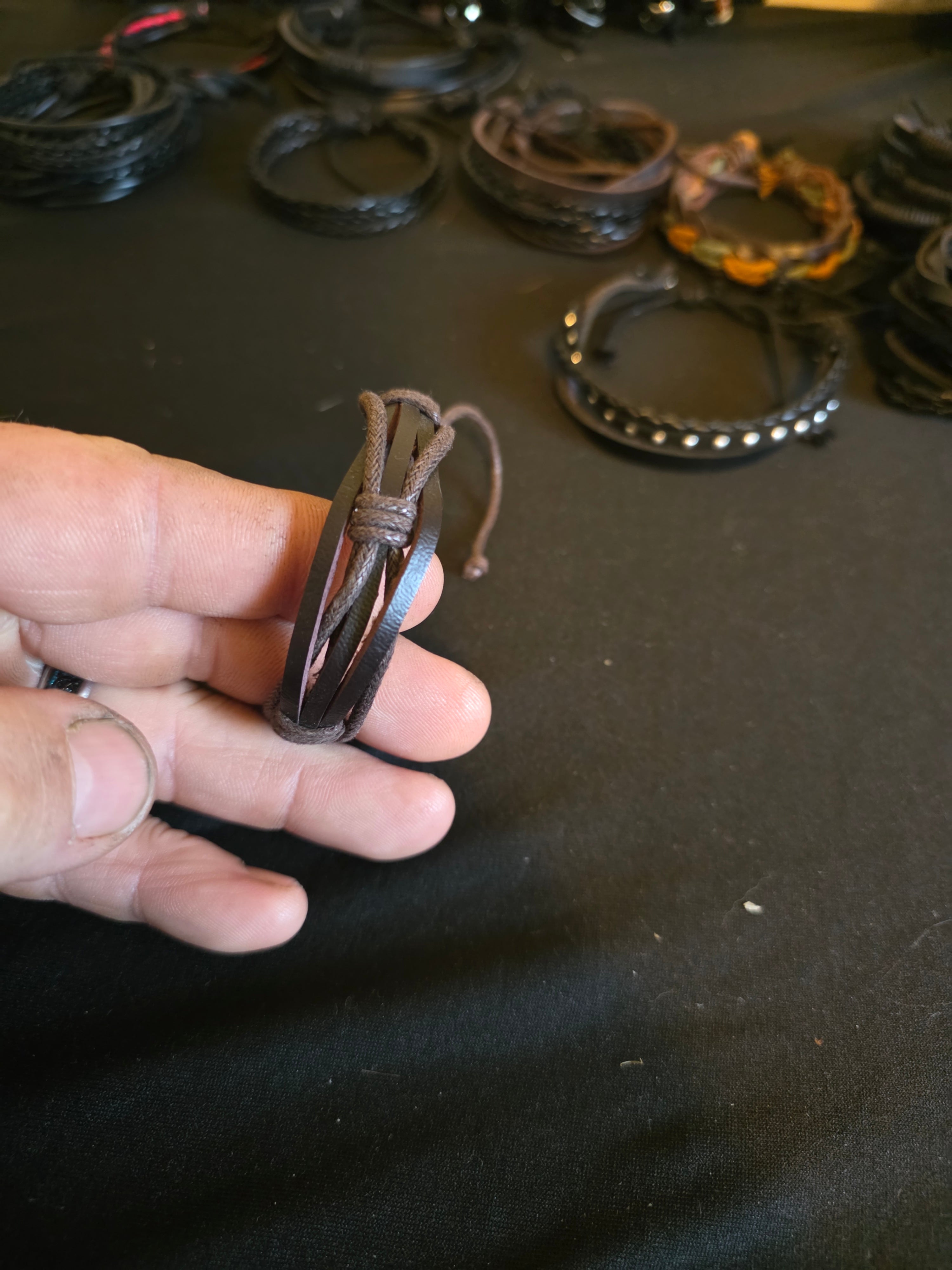 Classic Leather Bracelet Collection II – Adjustable Braided & Layered Leather Bracelets