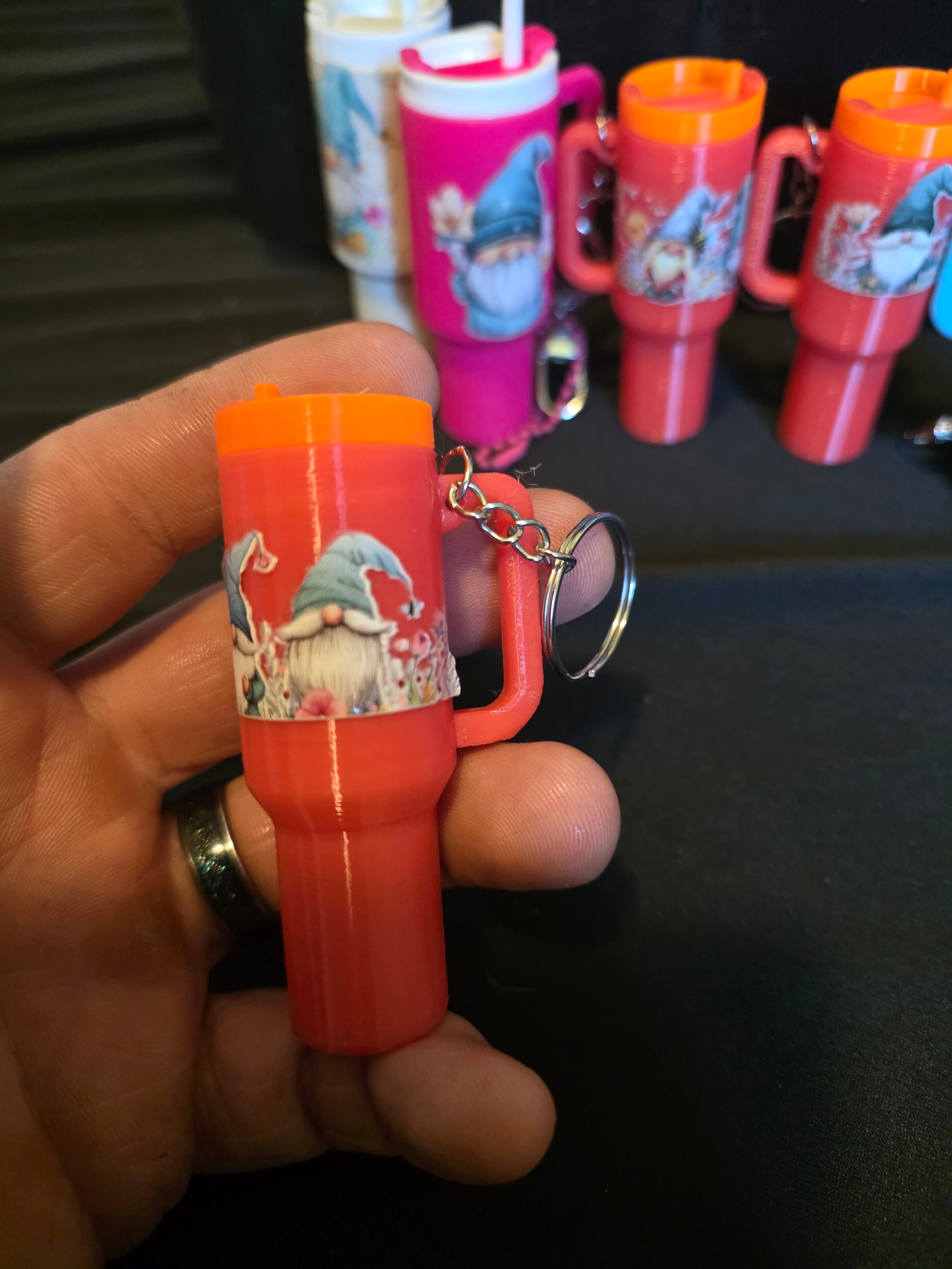 Gnome Mini Tumbler Keychain Collection