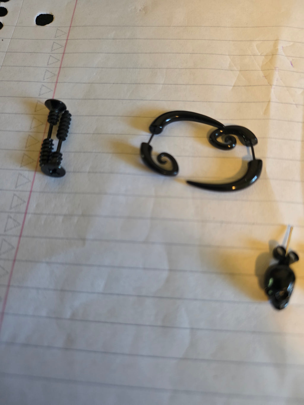 Black Alternative Earrings Collection – Gothic, Skull, Spike & Razor Styles