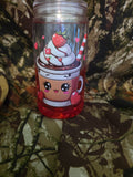 16 oz Plastic Snow Globe Tumbler – Cute Coffee Cup Design