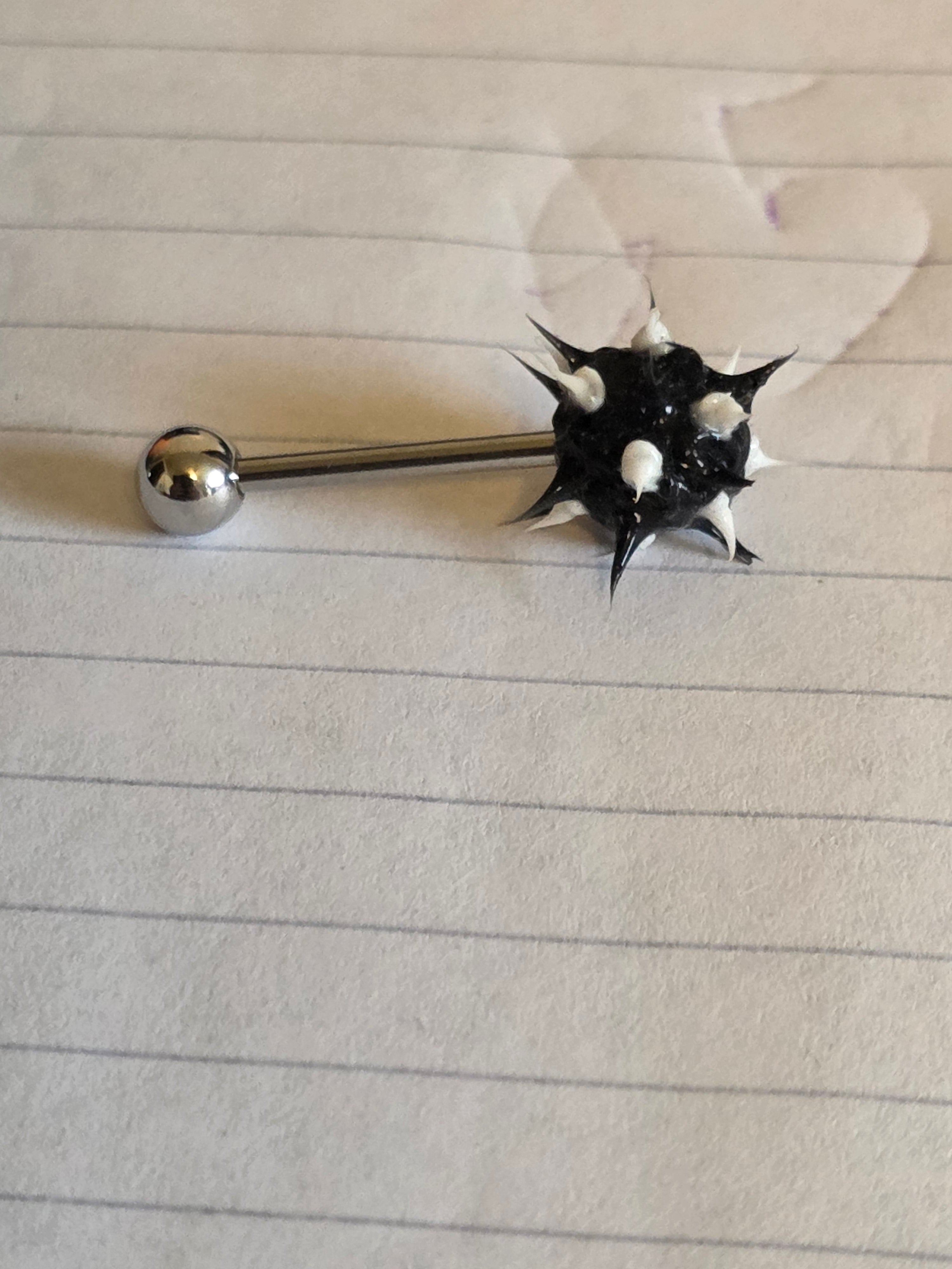 Surgical Steel Silicone Spike Ball Barbells
