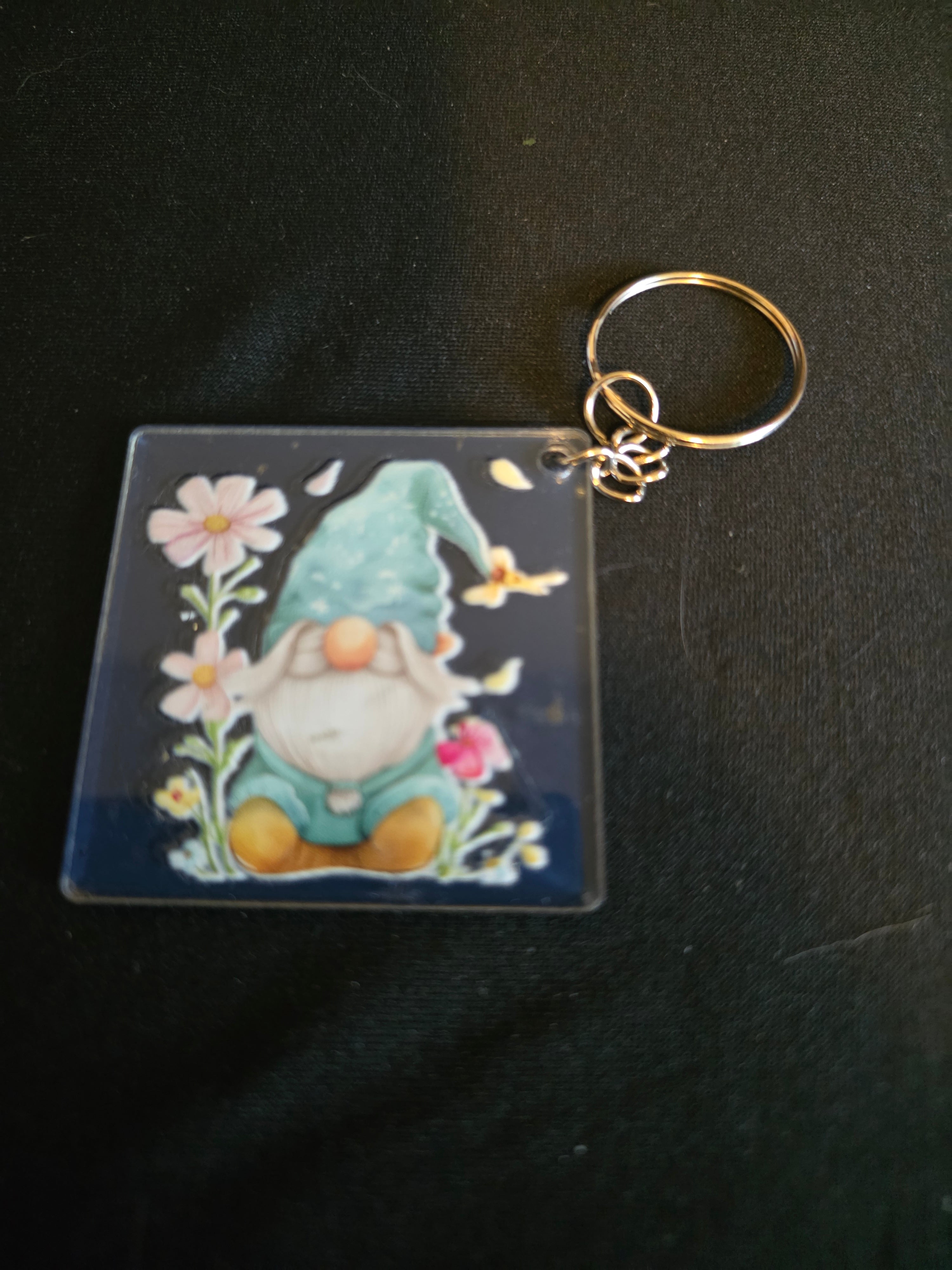 Handmade Acrylic Square Keychains – Assorted Designs