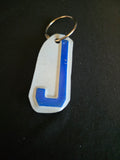 Handmade License Plate Initial & Number Keychains – Recycled Michigan License Plates
