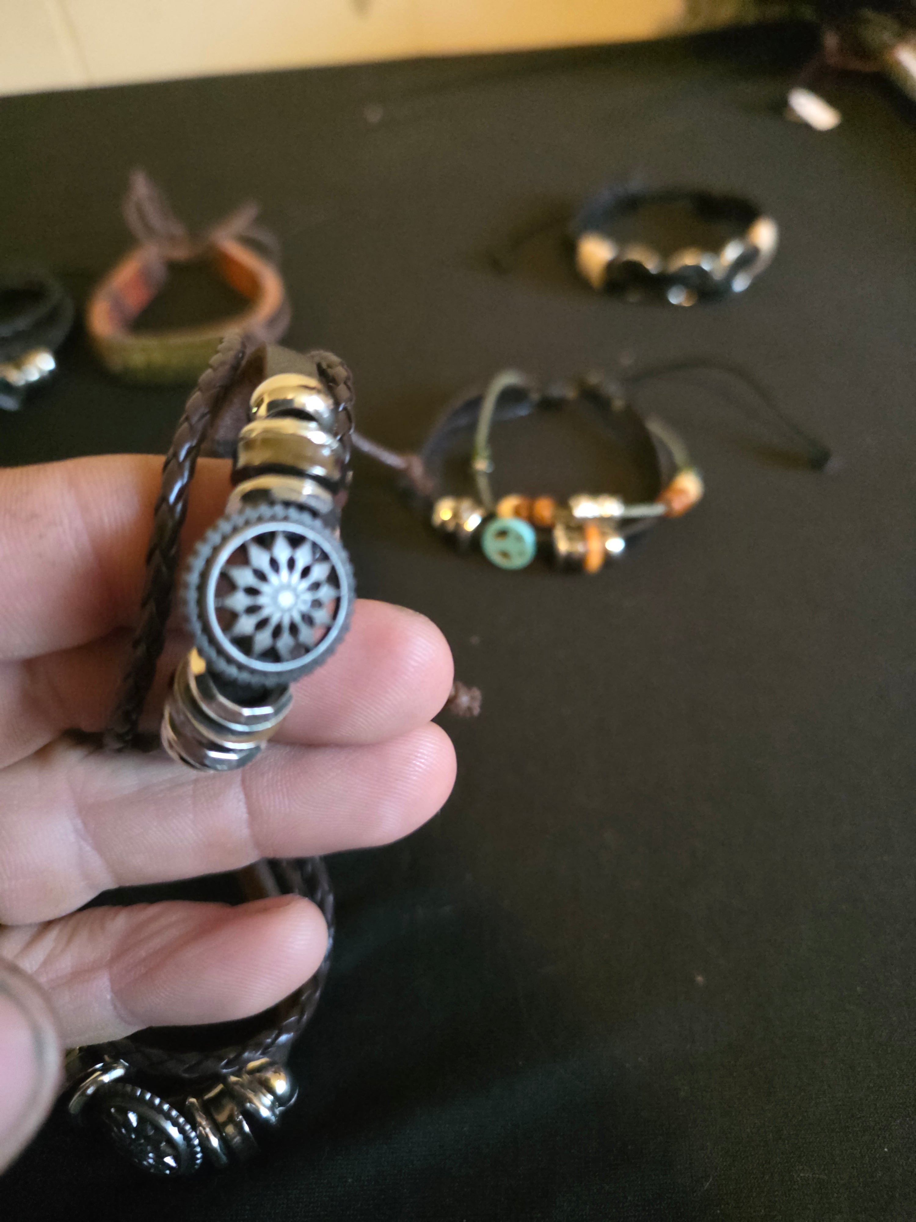 Leather Symbol & Charm Bracelet Collection